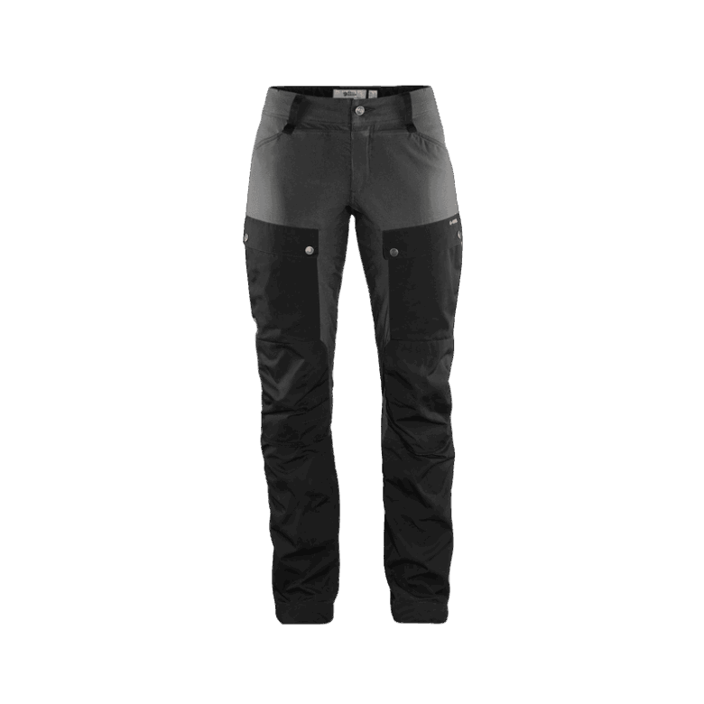 Fjällräven Canada Black-Stone Grey Keb Trousers Curved W Short - Black Stone Grey
