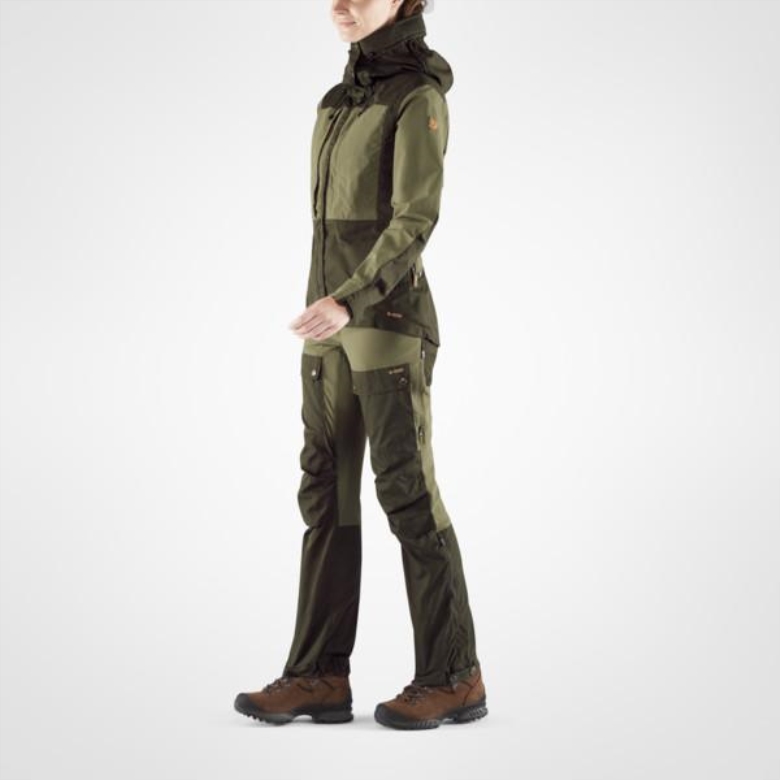 Clay Blue-Mineral Blue Fjällräven Canada Keb Trousers W Short - Clay Blue Mineral Blue