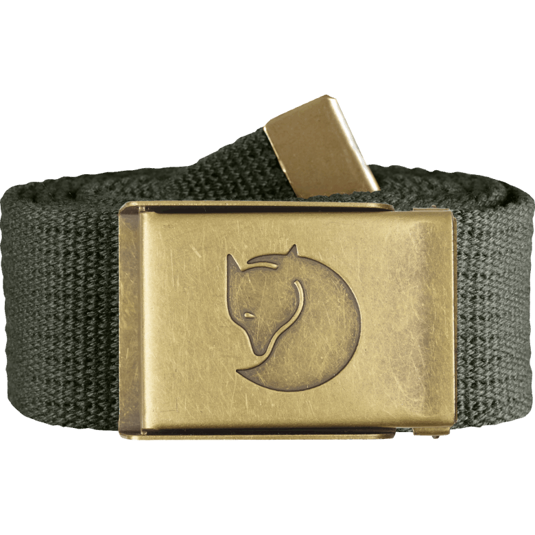Fjällräven Canada Canvas Brass Belt 4Cm Mountain Grey
