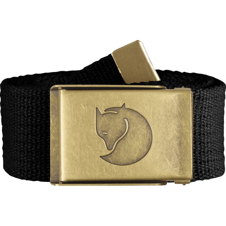 Canvas Brass Belt 4Cm Black Fjällräven Canada