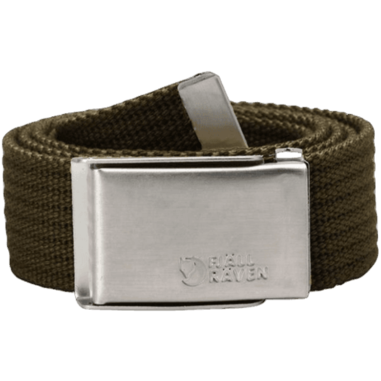 Dark Olive Fjällräven Canada Merano Canvas Belt