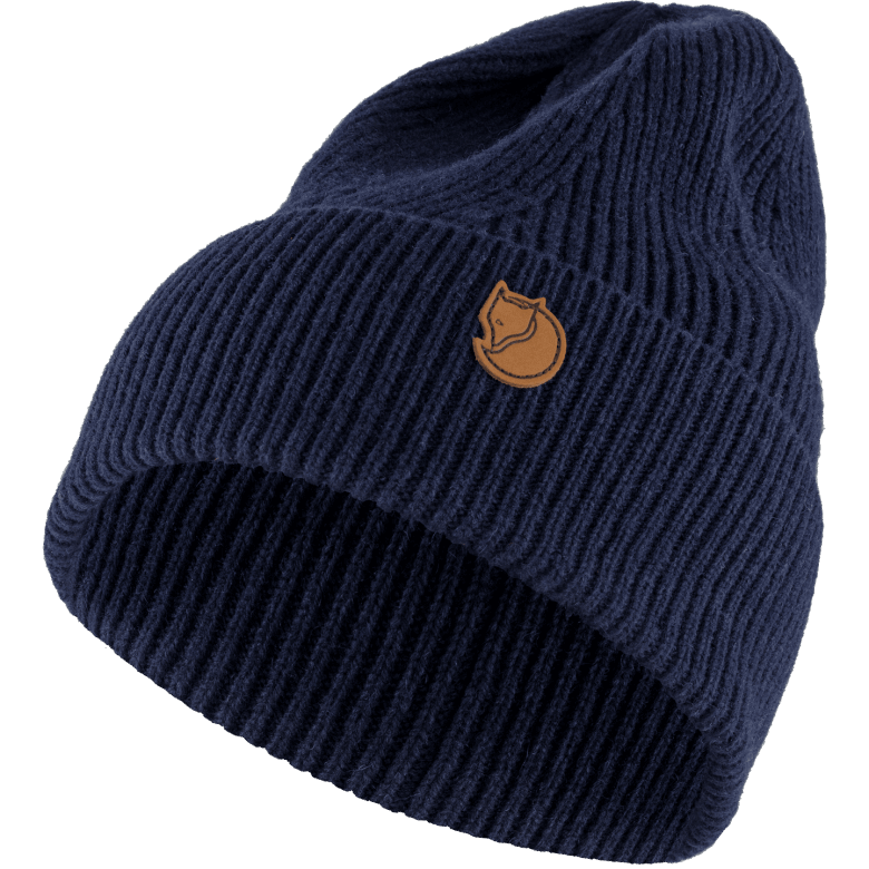 Fjällräven Canada Brand Dark Navy Directional Rib Beanie