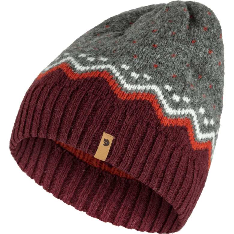 Övik Knit Hat - 3 Colours Fjällräven Canada Dark Garnet