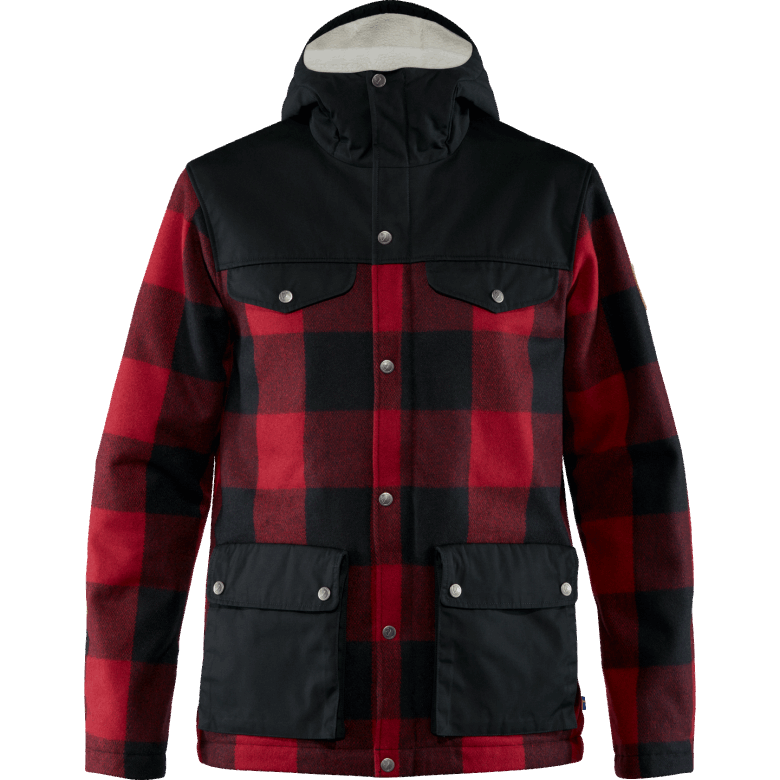 Greenland Re-Wool Jacket M - 3 Colours Fjällräven Canada Red-Black