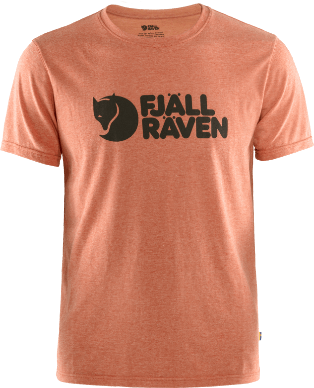 Rowan Red Fjällräven Canada Logo T-Shirt M - Rowan Red-Melange