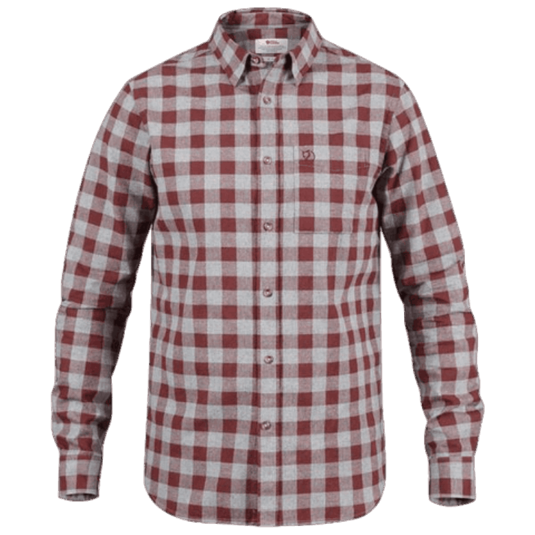 Fjällräven Canada Övik Check Shirt Ls M Red Oak