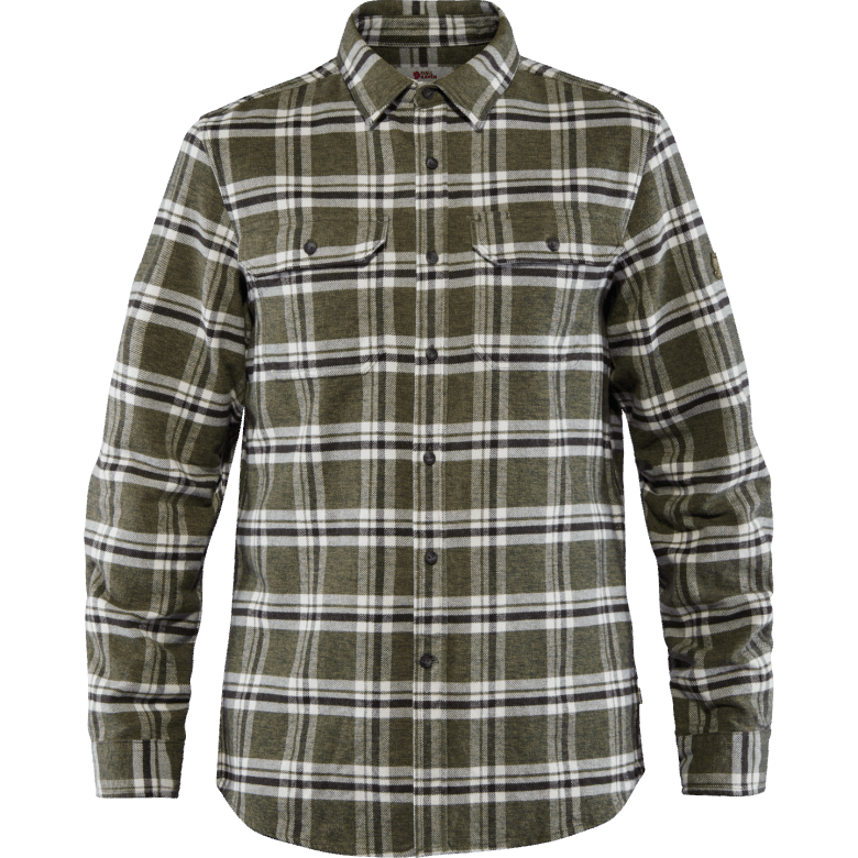 Övik Heavy Flannel Shirt M - Deep Forest Fjällräven Canada Deep Forest