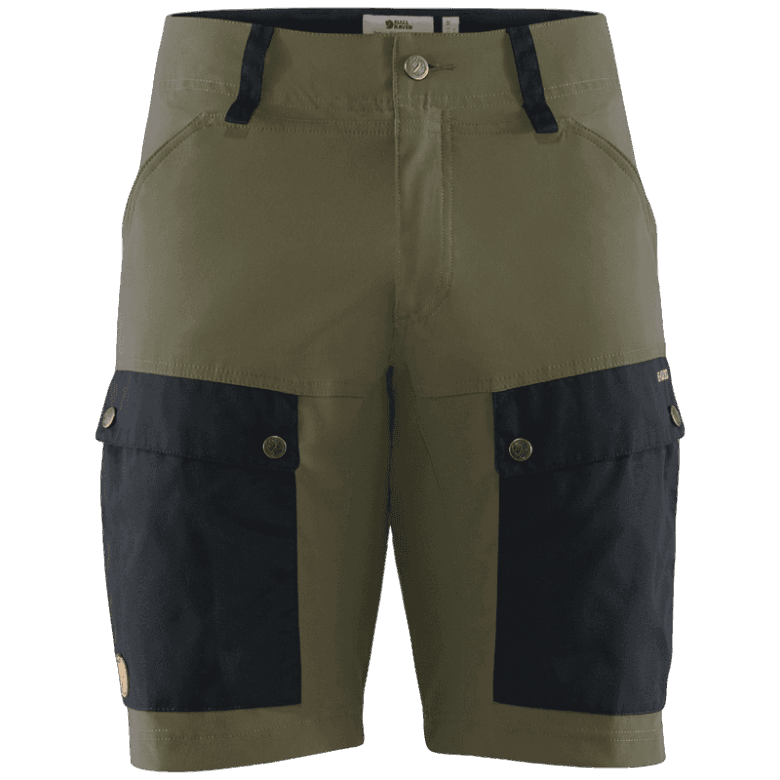 Fjällräven Canada Keb Shorts M - D Navy Light Olive Dark Navy/Light Olive