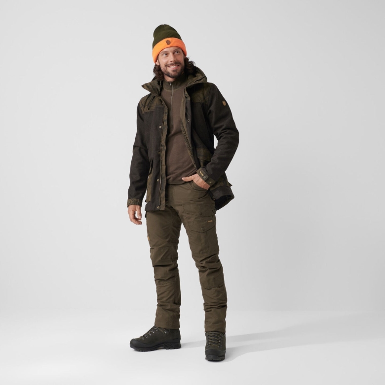 Dark Olive Barents Pro Hunting Trousers M Fjällräven Canada