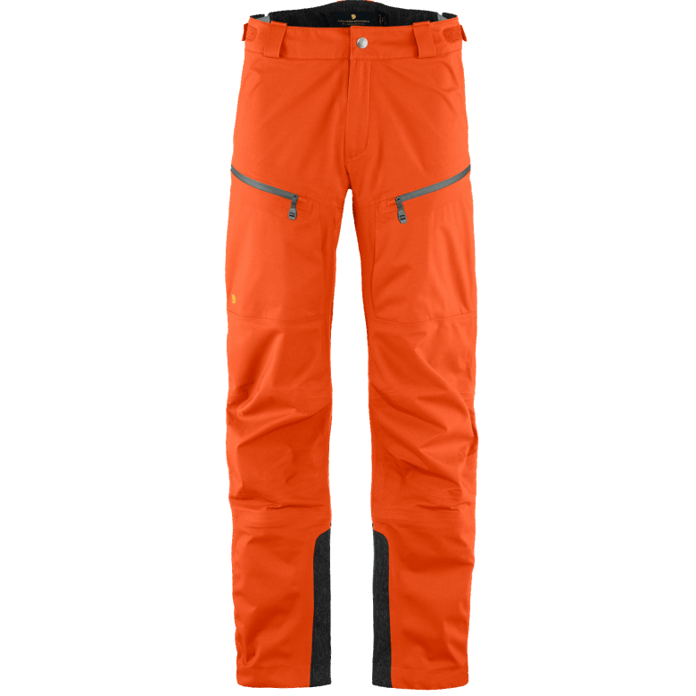 Hokkaido Orange Fjällräven Canada Bergtagen Eco-Shell Trousers M