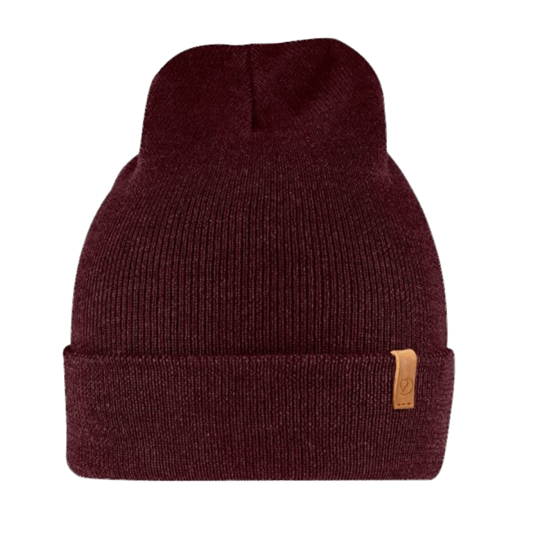 Classic Knit Hat Fjällräven Canada Dark Garnet