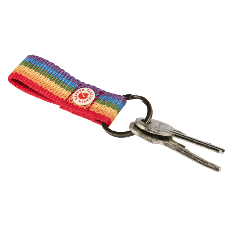 Kånken Rainbow Keyring Fjällräven Canada Brand Rainbow Pattern