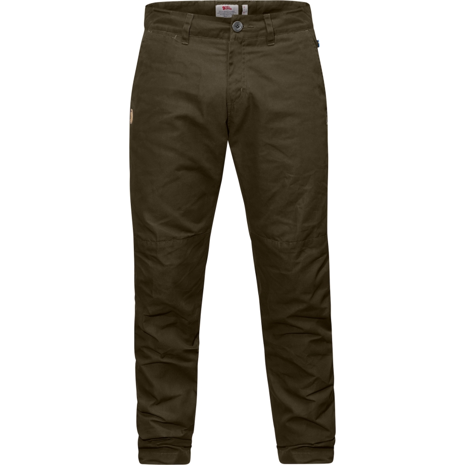 Fjällräven Canada Dark Olive Srmland Tapered Winter Trousers M Long
