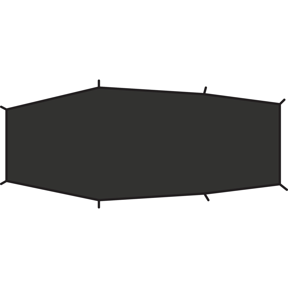 Black Fjällräven Canada Lite 2 Footprint
