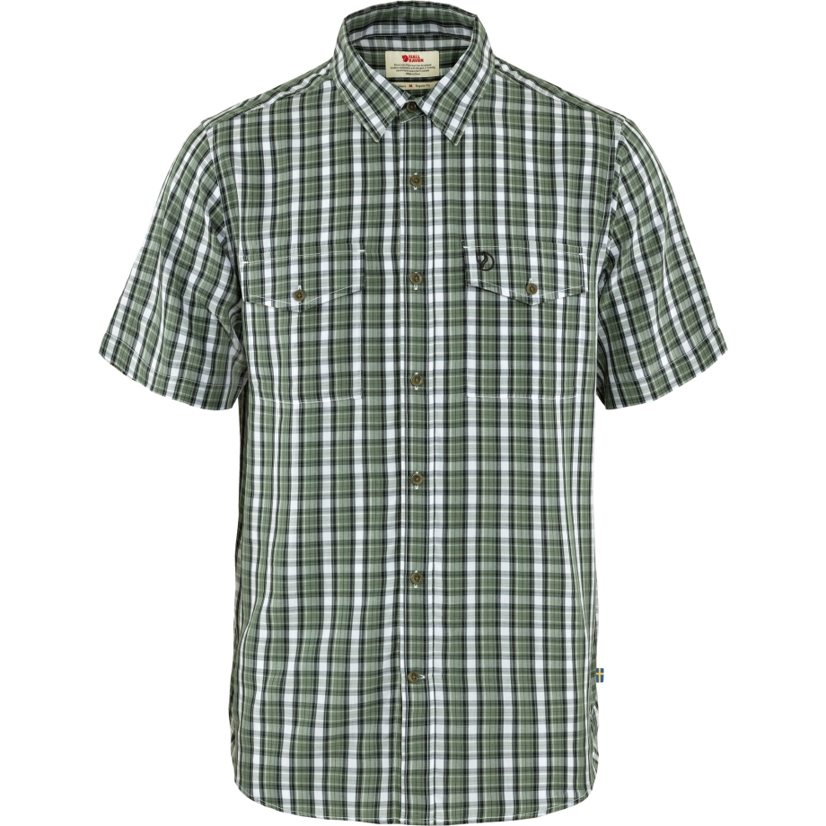 Abisko Cool Shirt Ss M Patina Green-Dark Navy Fjällräven Canada Brand