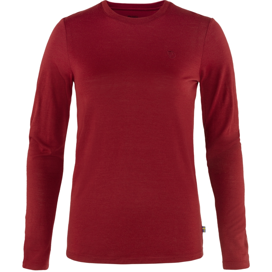 Pomegranate Red Abisko Wool Ls W Fjällräven Canada