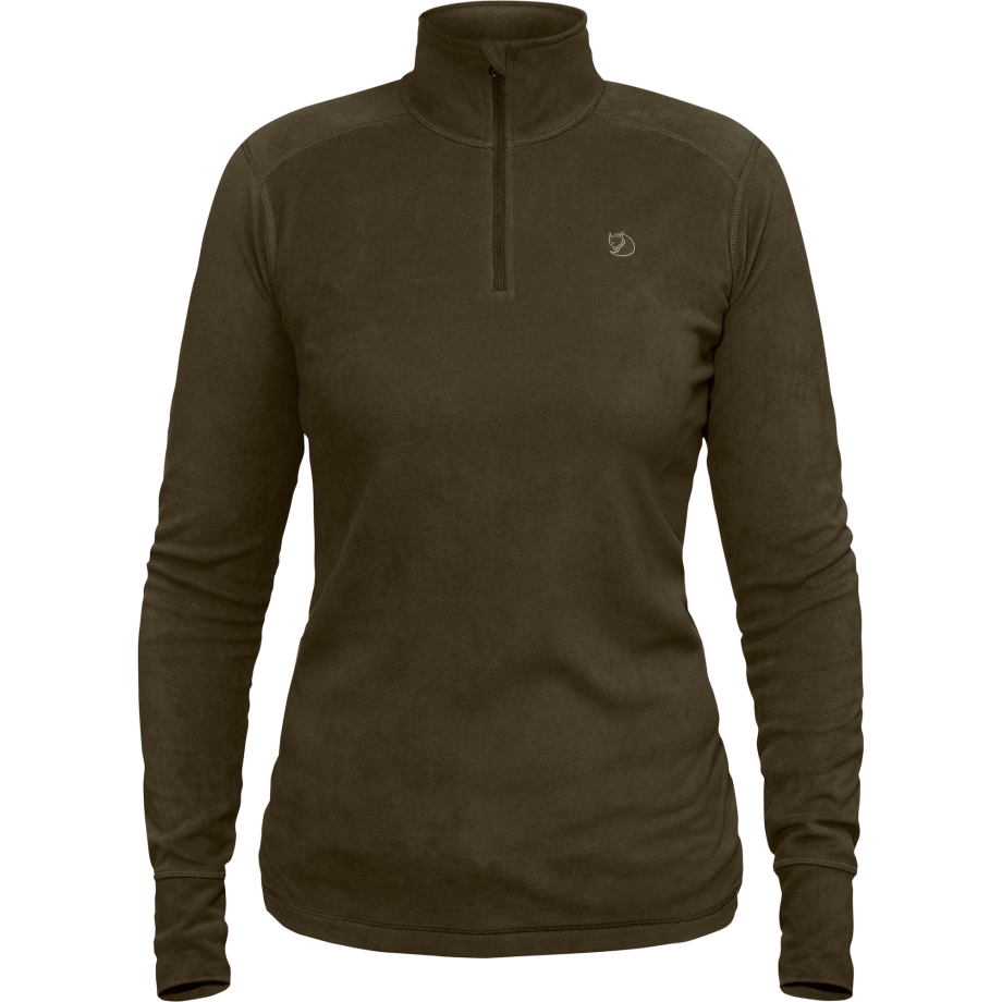 Skare Half Zip W Fjällräven Canada Dark Olive