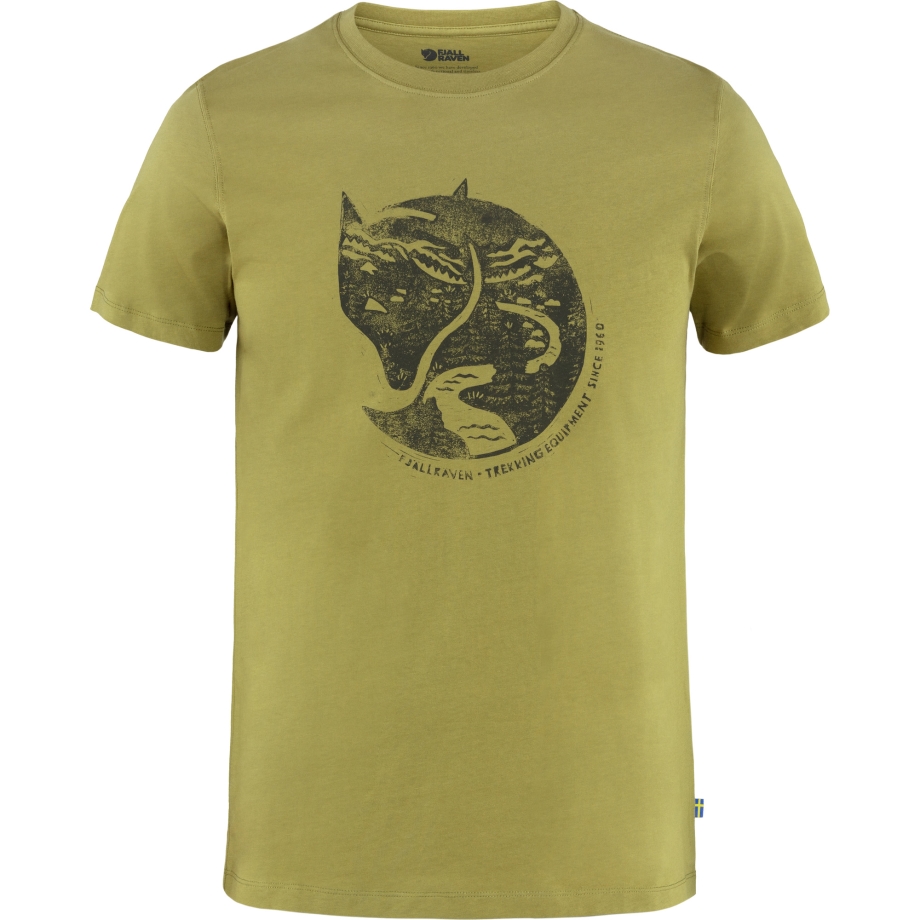 Moss Green Arctic Fox T-Shirt M Fjällräven Canada