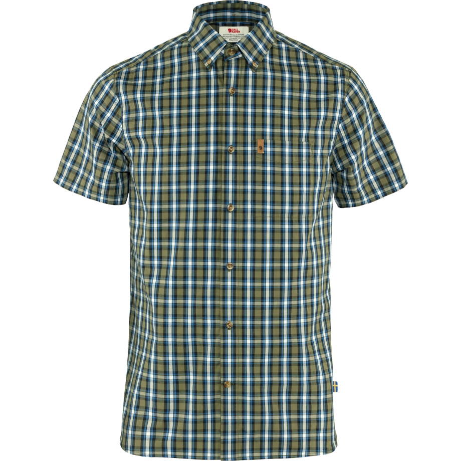 Green-Alpine Blue Fjällräven Canada Övik Shirt Ss M