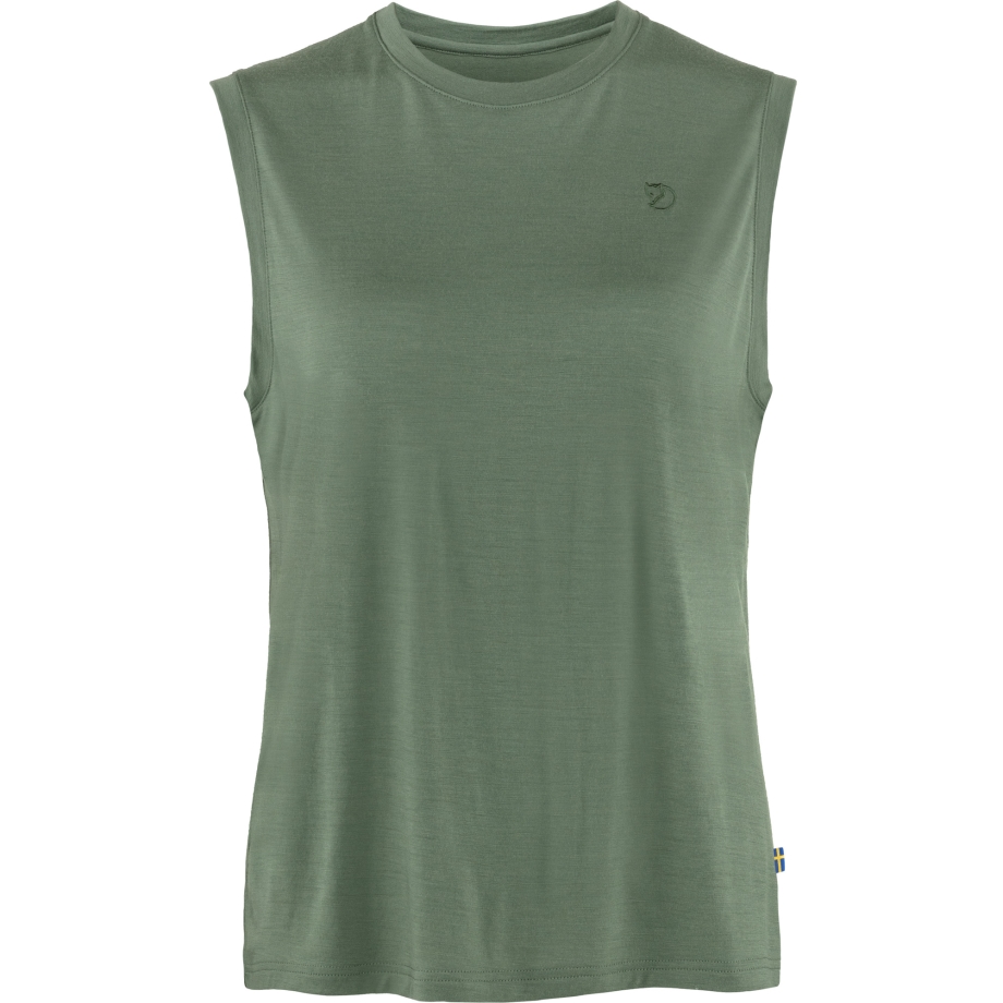 Fjällräven Canada Patina Green Abisko Wool Tank Top W
