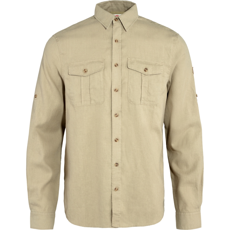 Övik Travel Shirt Ls M Fjällräven Canada Sand Stone