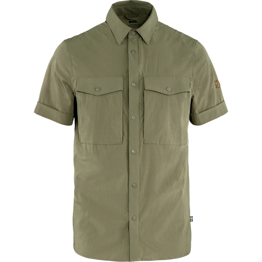 Fjällräven Canada Brand Light Olive Abisko Trekking Shirt Ss M