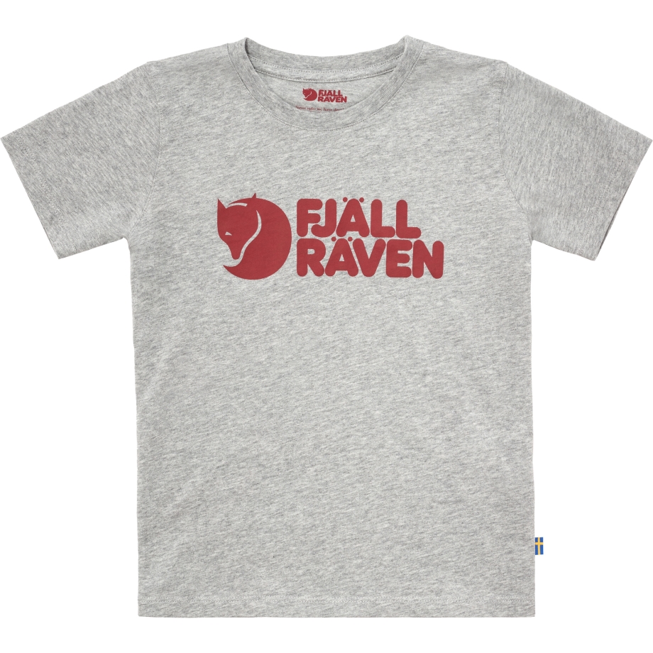 Fjällräven Canada Kids Logo T-Shirt Grey-Melange