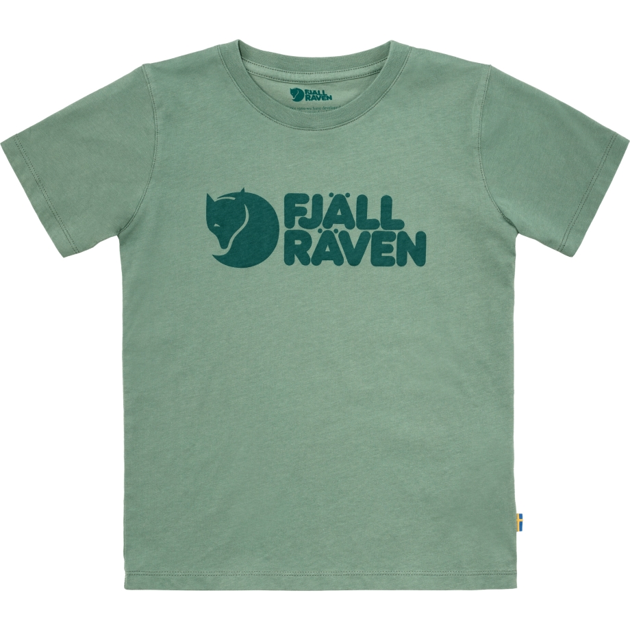 Patina Green Fjällräven Canada Kids Logo T-Shirt