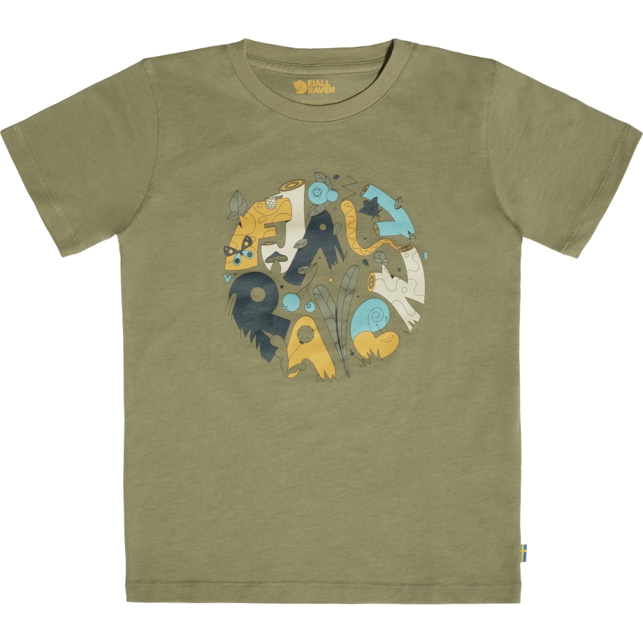 Fjällräven Canada Light Olive Kids Forest Findings T-Shirt