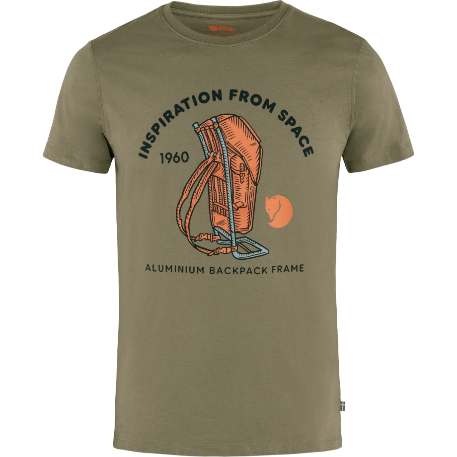 Space T-Shirt Print M Fjällräven Canada Green