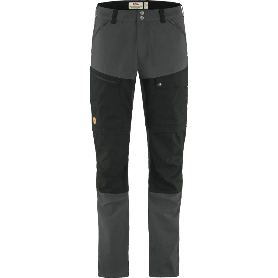 Fjällräven Canada Dark Grey-Black Abisko Midsummer Zip Off Trousers M Long