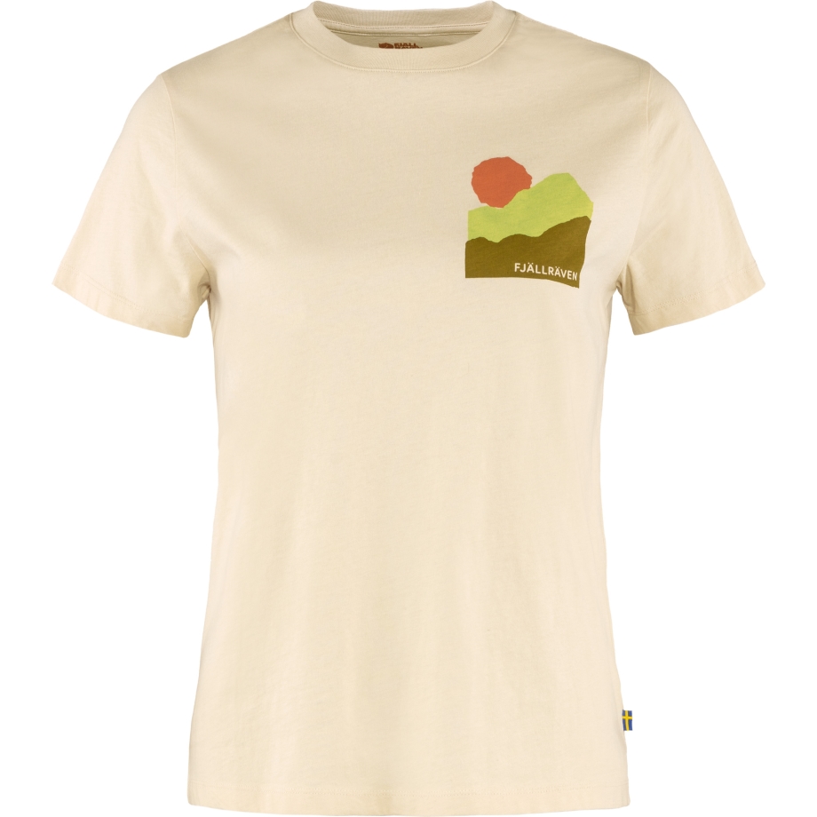 Chalk White Fjällräven Canada Nature T-Shirt W