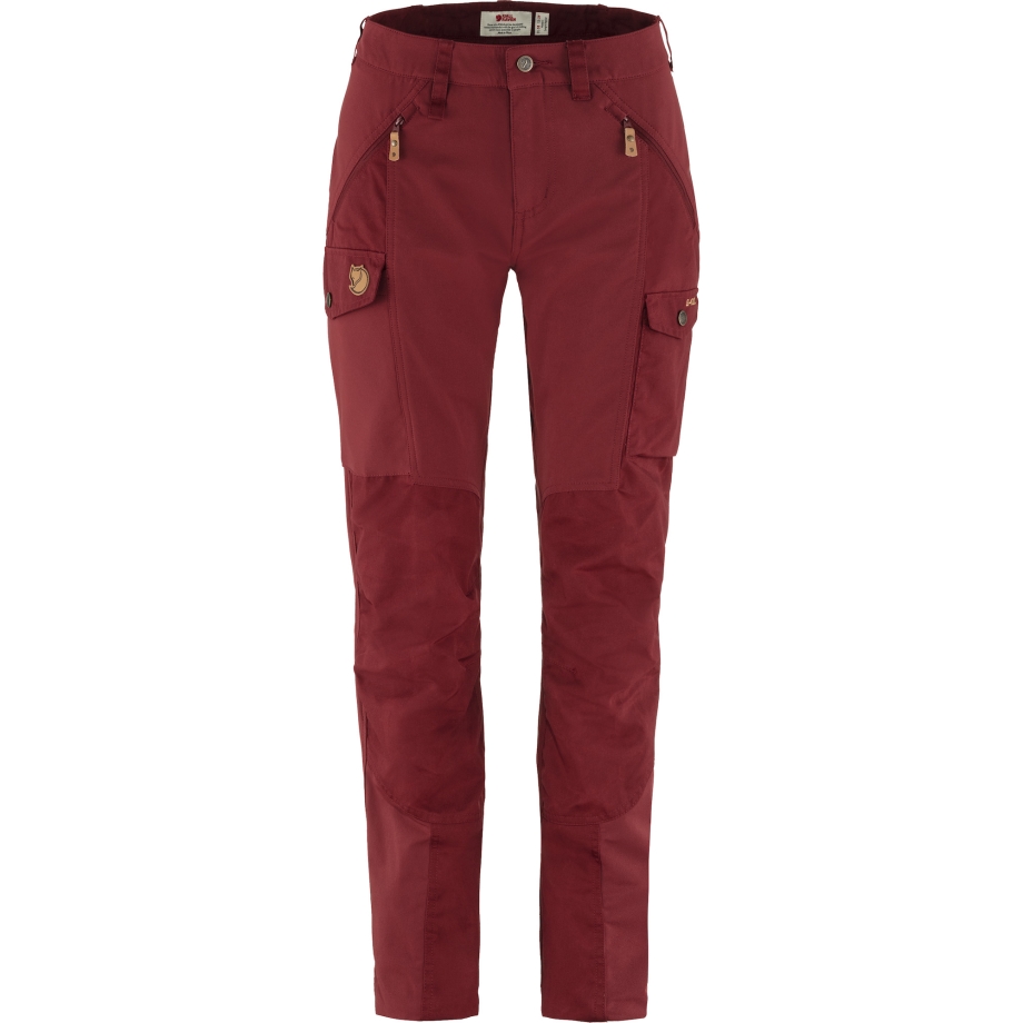 Fjällräven Canada Bordeaux Red Nikka Trousers Curved W Long
