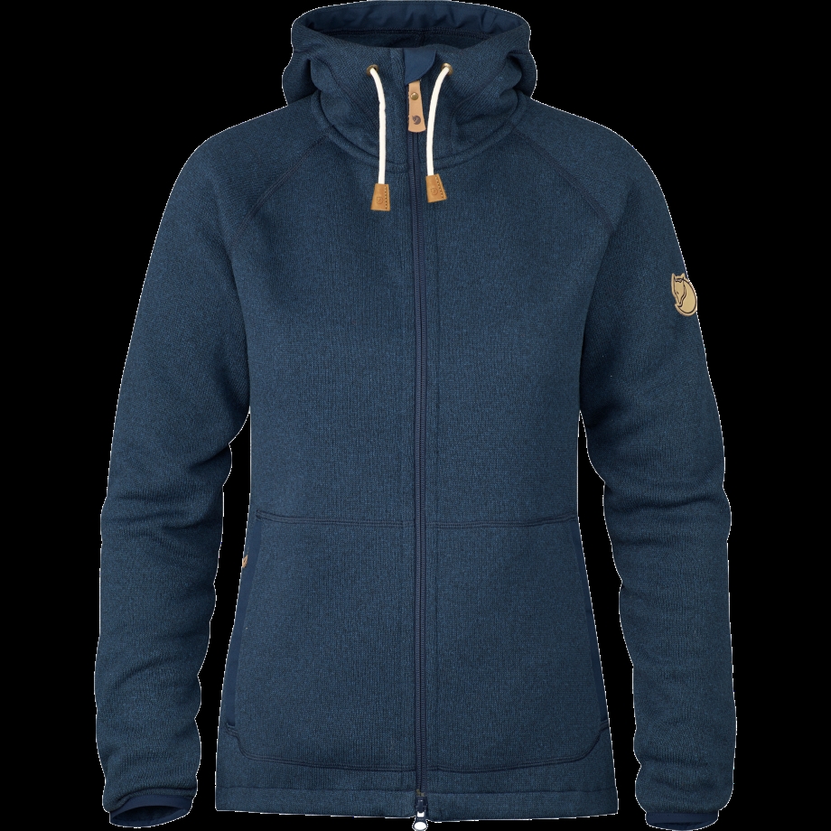 Navy Övik Fleece Hoodie W Fjällräven Canada