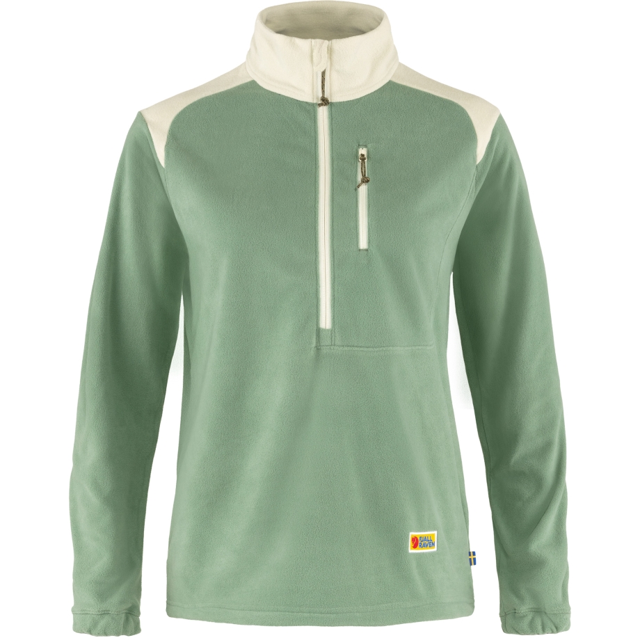 Fjällräven Canada Sage Green-Chalk White Vardag Lite Fleece W