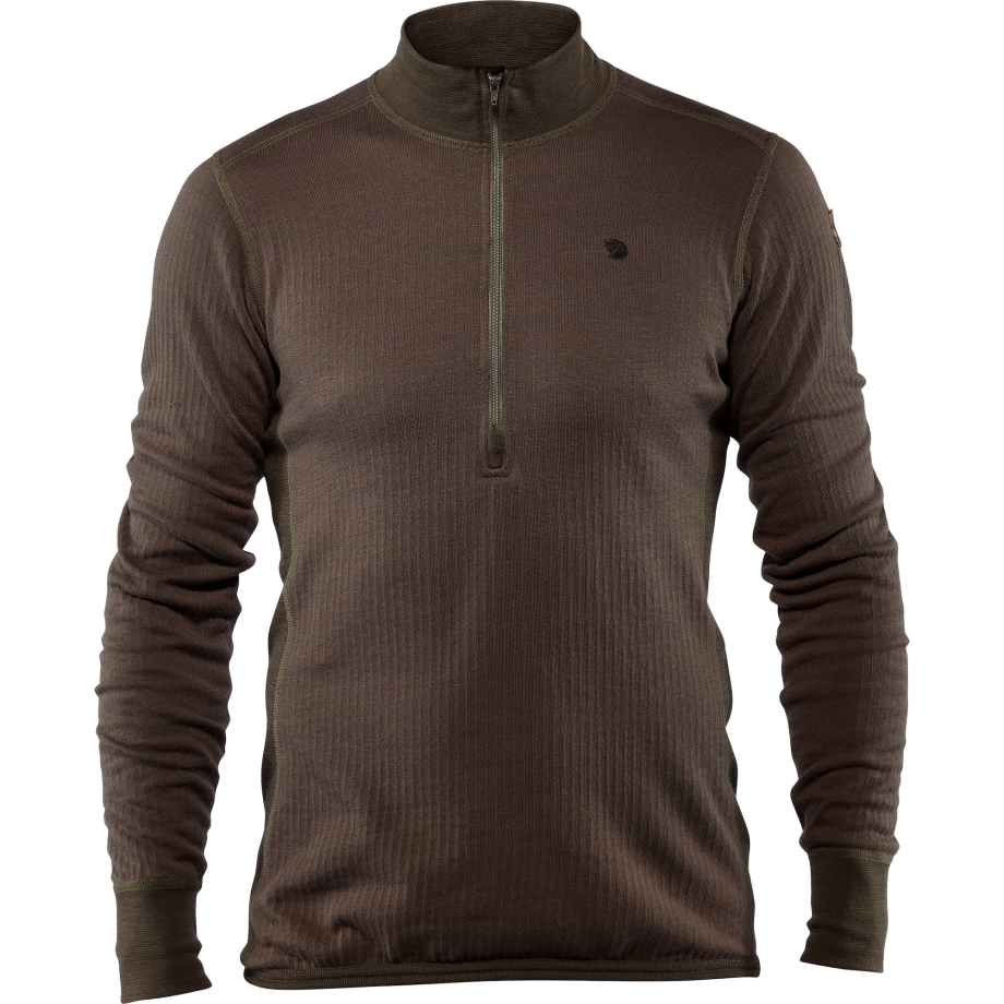 Värmland Woolterry Half Zip M Fjällräven Canada Brand Dark Olive