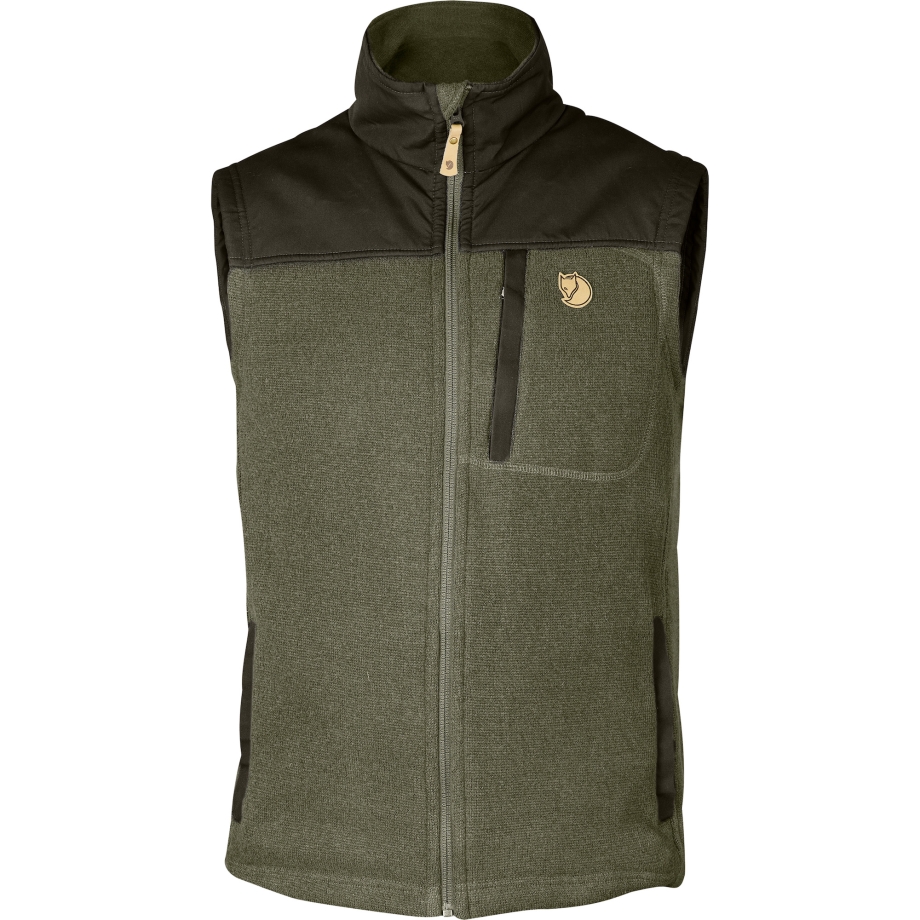 Fjällräven Canada Buck Fleece Vest M Laurel Green-Deep Forest