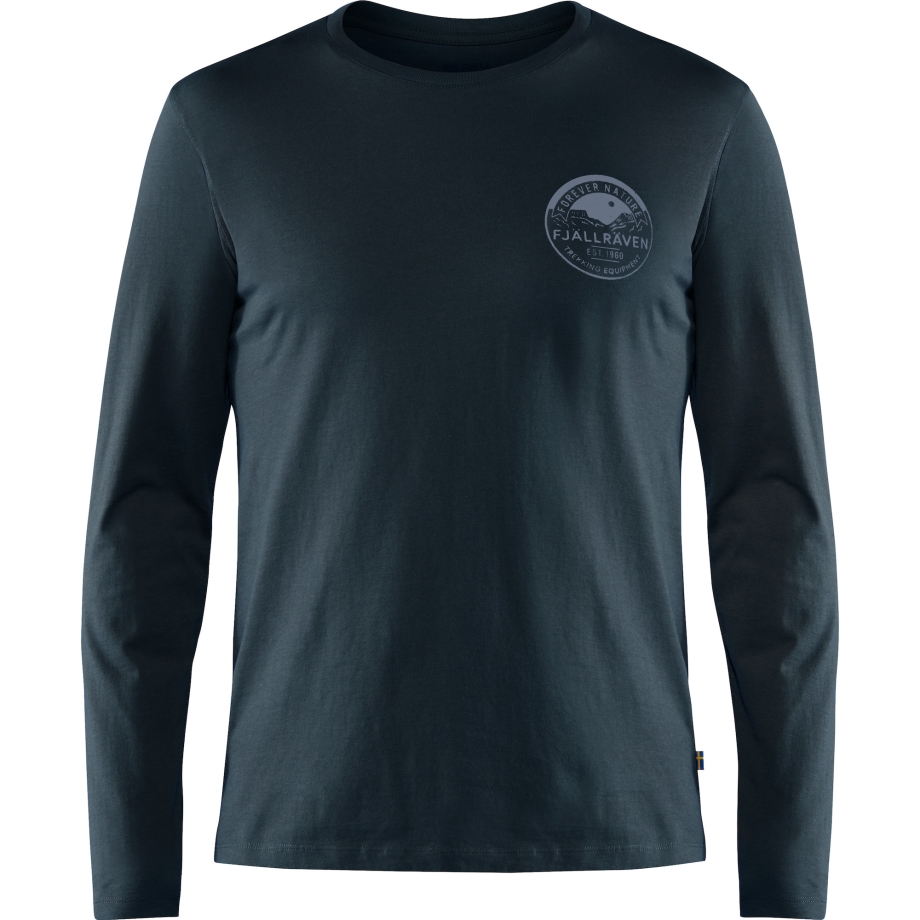 Dark Navy Fjällräven Canada Brand Forever Nature Badge Ls M