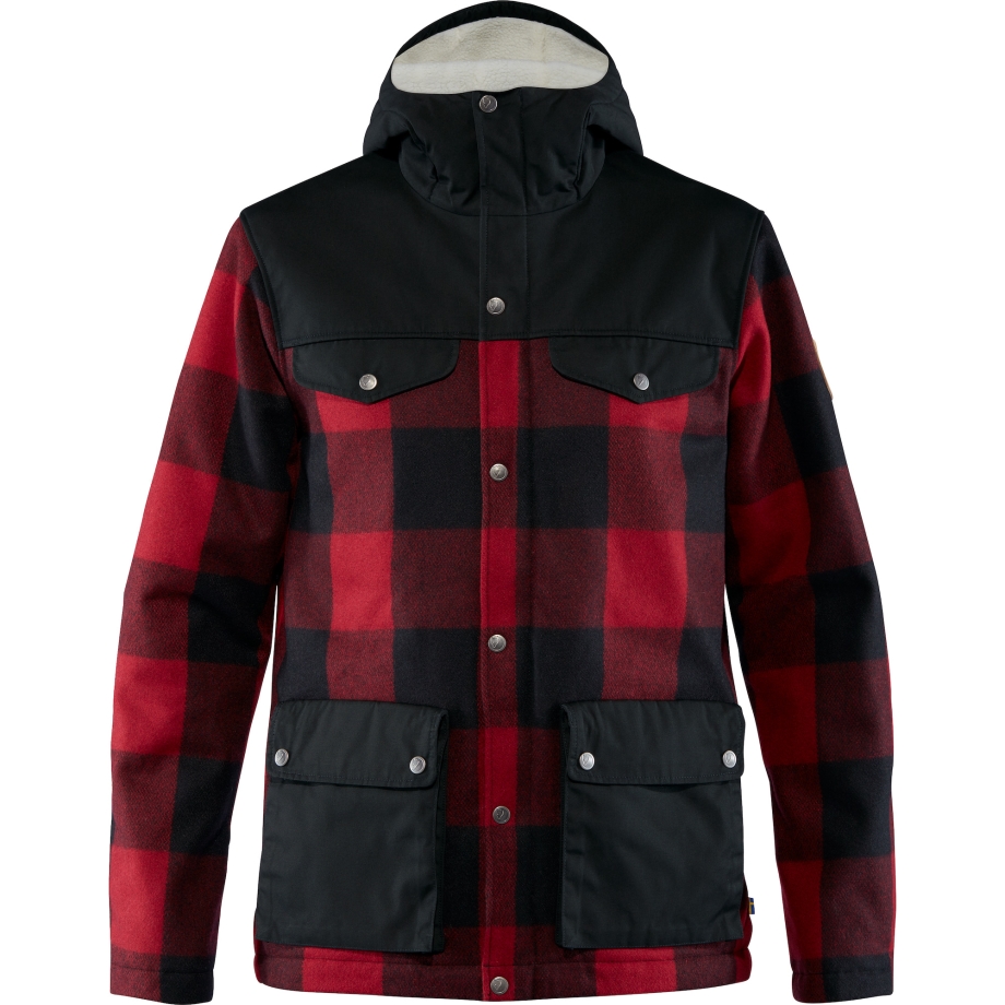 Red-Black Greenland Re-Wool Jacket M Fjällräven Canada