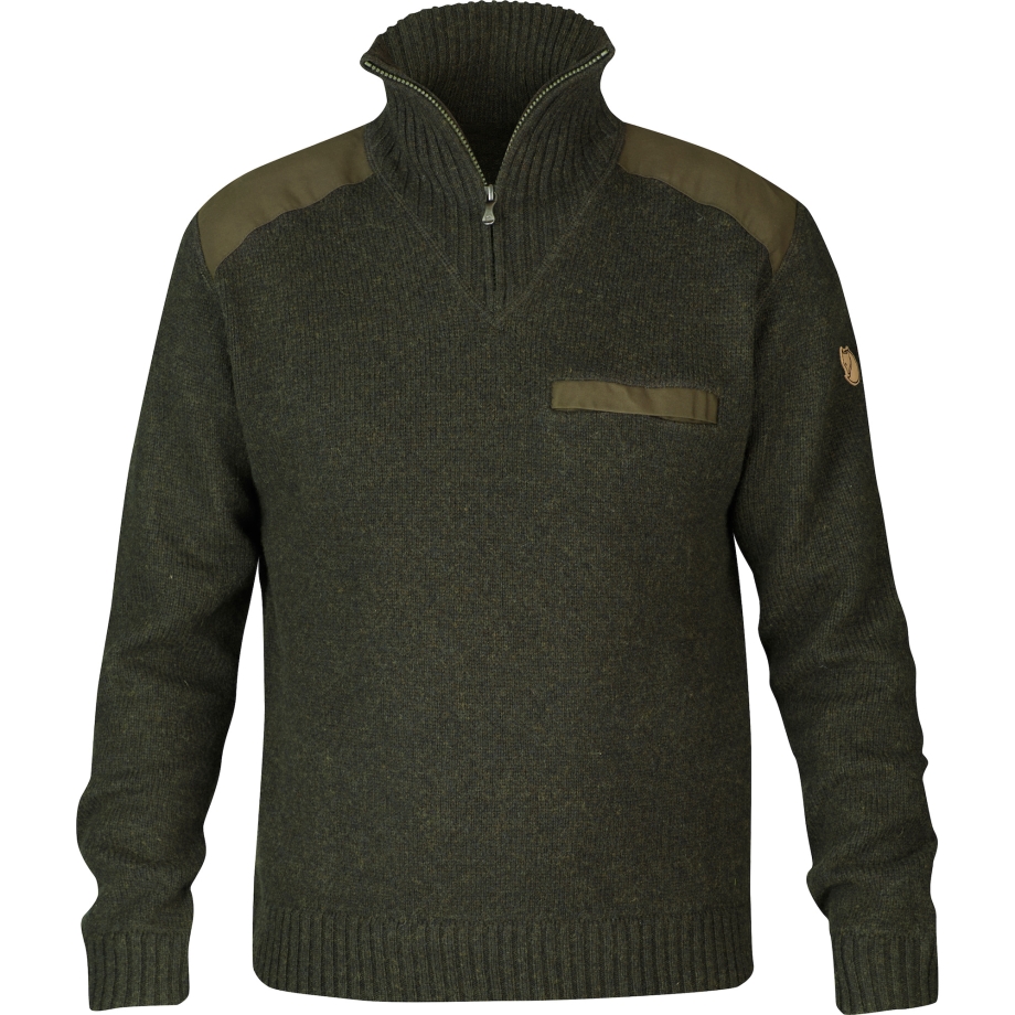 Dark Olive Fjällräven Canada Koster Sweater M