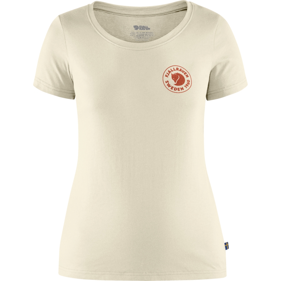 1960 Logo T-Shirt W Fjällräven Canada Chalk White