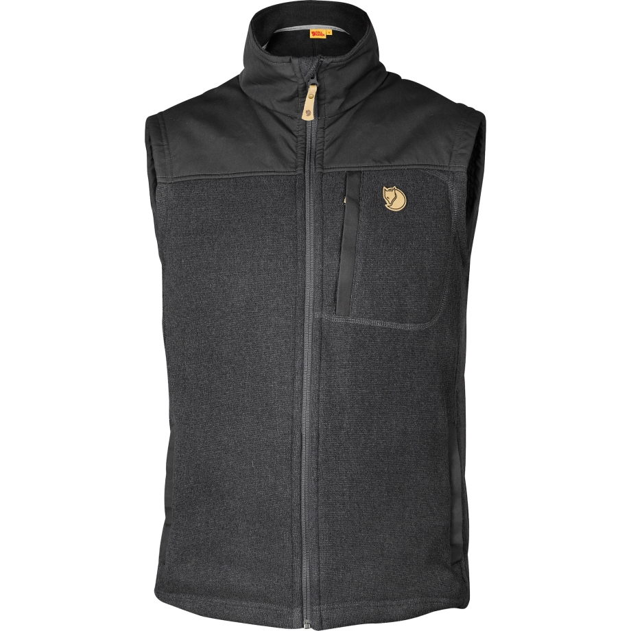 Graphite Buck Fleece Vest M Fjällräven Canada Brand