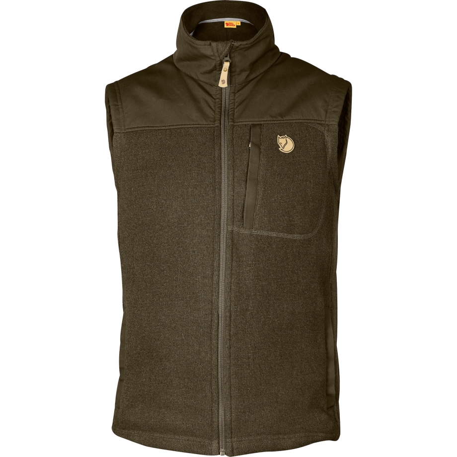 Fjällräven Canada Dark Olive Buck Fleece Vest M