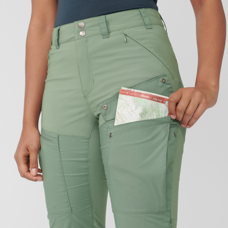 Abisko Midsummer Trousers W Short Fjällräven Canada Mineral Blue-Clay Blue
