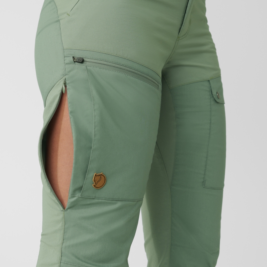 Abisko Midsummer Trousers W Short Fjällräven Canada Mineral Blue-Clay Blue