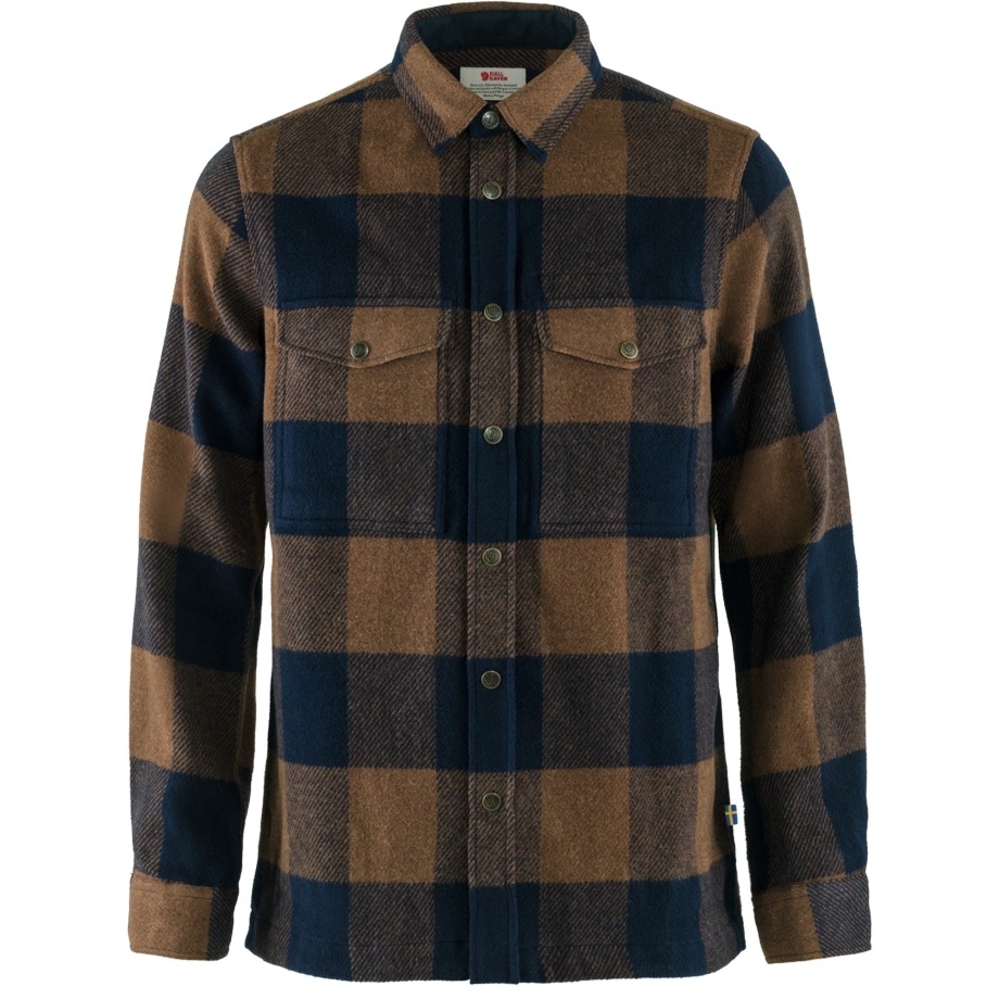 Canada Shirt M Fjällräven Canada Brand Chestnut-Dark Navy