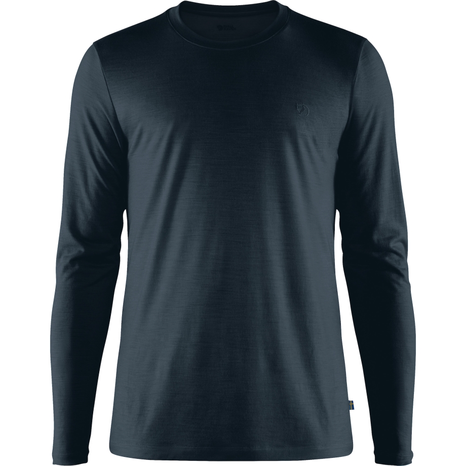 Abisko Wool Ls M Fjällräven Canada Dark Navy