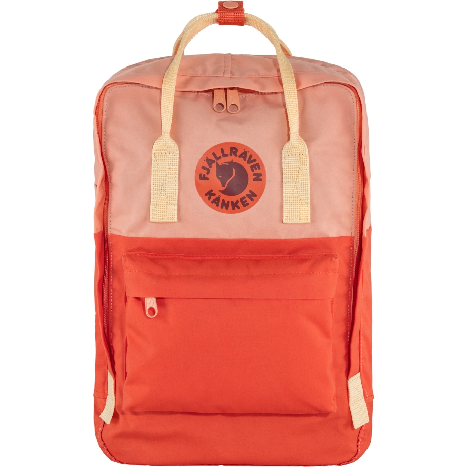 Kånken Art Laptop 15 Fjällräven Canada Brand Poppy Fields-Cotton Sky