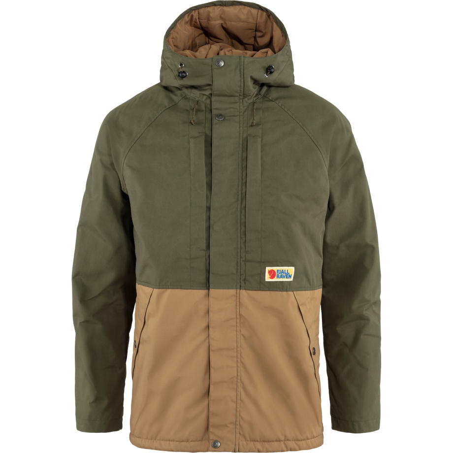 Laurel Green-Buckwheat Brown Fjällräven Canada Vardag Lite Padded Jacket M