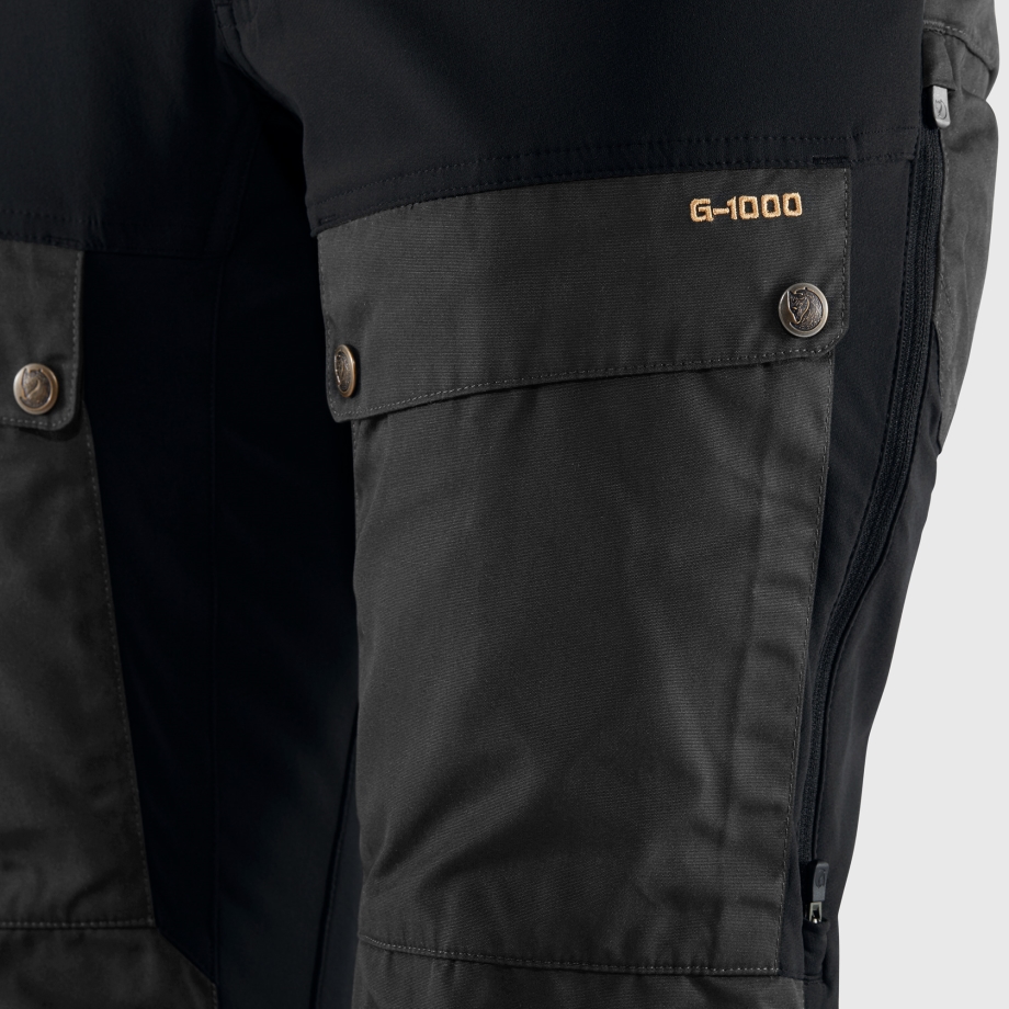 Black-Stone Grey Keb Trousers Curved W Short Fjällräven Canada